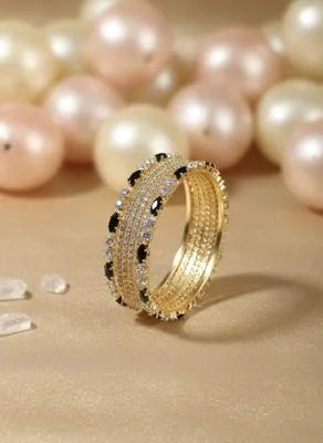 Rose Gold Zircon Bracelets Set of 5 Lightweight Elegant Accessories