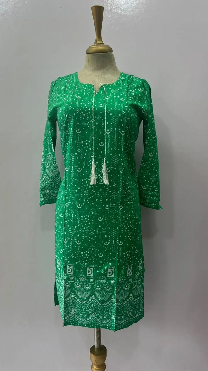 1 Pc Women's Stitched Arabic Lawn Block Printed Shirt Azadi Special